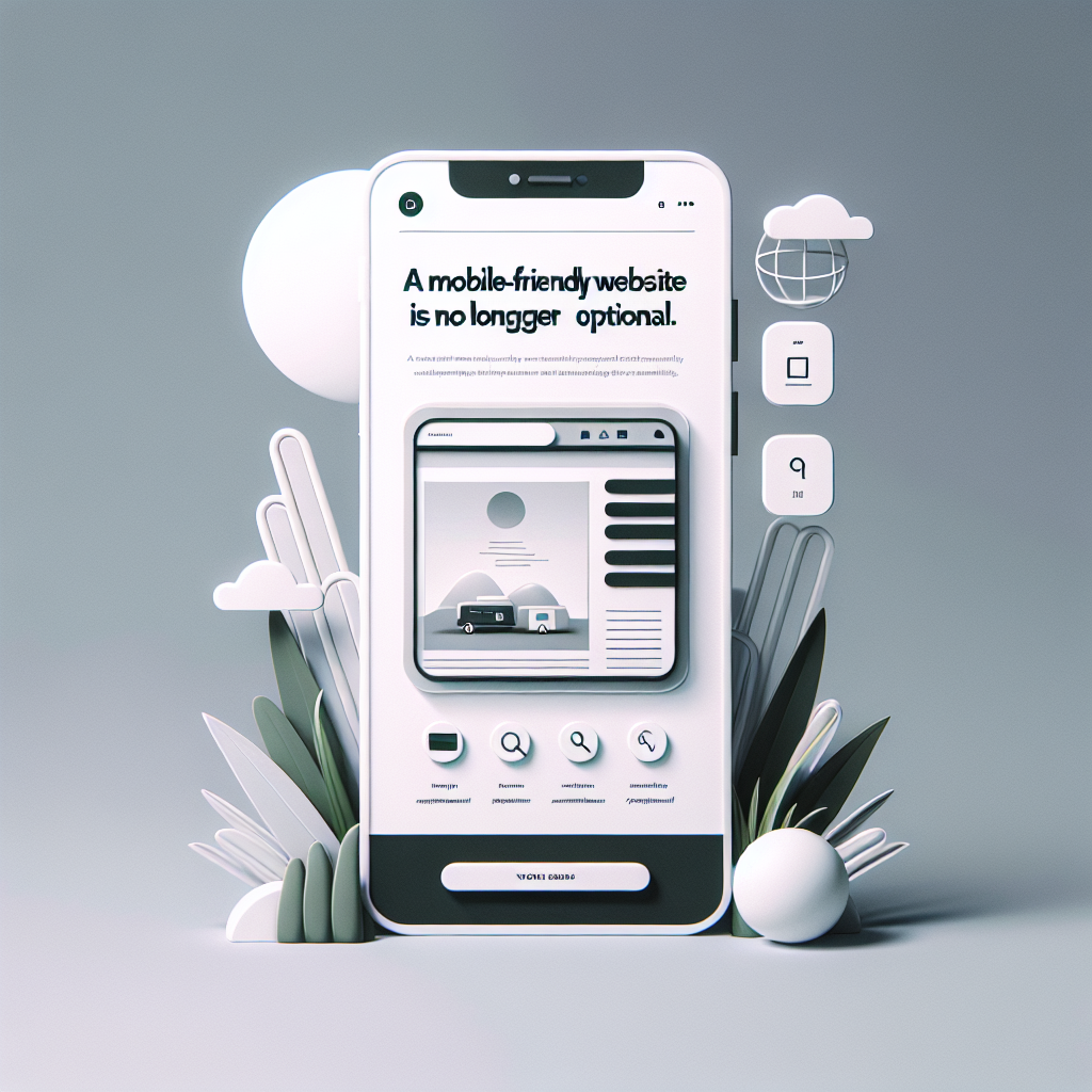 A mobile-friendly website is no longer optional 1 A mobile-friendly website is no longer optional